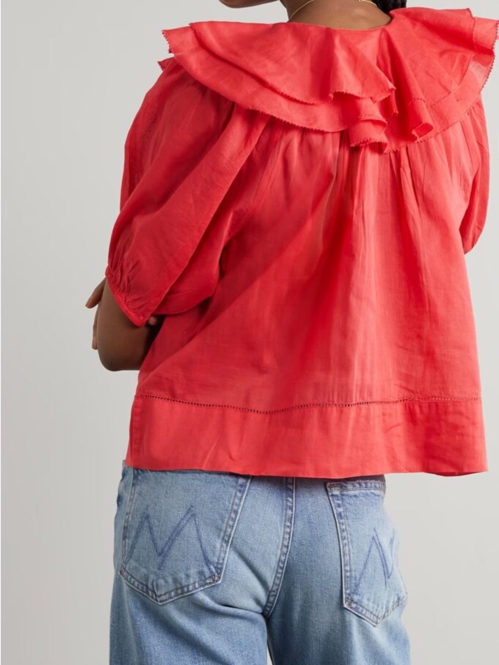 The Great. Sunrise Ruffle Shirt